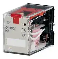MY2IN 110/120VAC (S): Power Relay, DPDT, 110/120 VAC, 5 A, MY Series, Socket, Latching