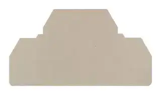 1674730000: END PLATE, BEIGE, ZDK2.5 DIN TERM BLOCK