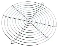 G172-10HA: Fan Finger Guard, Steel - Wire Form, 172mm Axial Fans, 162.1 mm, Bright Nickel Chrome
