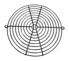 G172-10HAB: Fan Finger Guard, Steel - Wire Form, 172mm Axial Fans, 162.1 mm, Bright Nickel Chrome