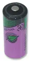TLH-5955: Battery, 3.6 V, 2/3AA, Lithium, 1.4 Ah, Raised Positive and Flat Negative, 1