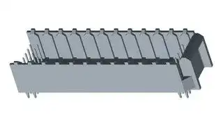 73643-1200: Connector, HDM 73643, 144 Contacts, 2 mm, Header, Through Hole, 6 Rows