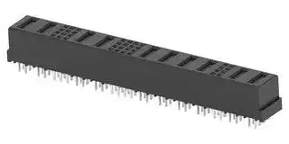 1-6450869-0: Connector, MULTI-BEAM XLE, 46 Contacts, Receptacle, Press Fit, 4 Rows
