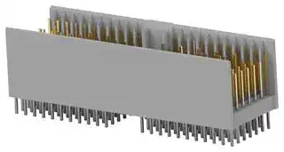 5352332-1: Connector, Z-PACK Series, 154 Contacts, 2 mm, Header, Press Fit, 7 Rows