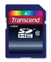 TS8GSDHC10M: Flash Memory Card, SDHC Card, 8 GB, Class 10