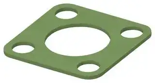 93-22011: EMI Shielding Gasket, Conductive Sheet, Nickel Plated Graphite, 21.34mm L x 21.34mm W x 0.8mm D