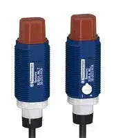 XUB2ANXWL2: Photoelectric Sensor, 30m, Red LED, NPN, 2m 4 Wire Cable, Through Beam, IP65, IP67