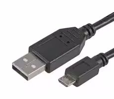 83-16410: USB Cable, Type A Plug to Micro Type B Plug, 152.4 mm, 6 ", USB 2.0, Black