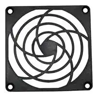G80P: Fan Finger Guard, Plastic, 80mm Axial Fans, 71.4 mm