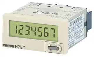 H7ETNFV: Timer, H7ET Series, 8 Digits, NPN / PNP Universal DC Voltage Input, 999999.9h to 3999d23.9h