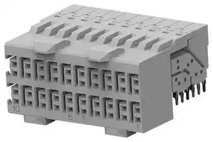 6469028-1: Connector, Z-PACK Series, 40 Contacts, 2 mm, Receptacle, Press Fit, 4 Rows