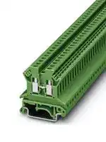 0719087: DIN Rail Mount Terminal Block, Feed-thru, 2 Ways, 24 AWG, 12 AWG, 2.5 mm², Screw, 24 A