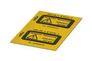 1004584: Terminal Block Marker, Warning Label, Danger Terminal Marking