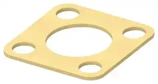 2423990-1: EMI Shielding Gasket, Conductive Sheet, Silver Plated Aluminium, 21.34mm L x 21.34mm W x 0.8mm D