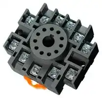 MP005291: Relay Socket, DIN Rail, Screw, 11 Pins, 15 A, 300 V
