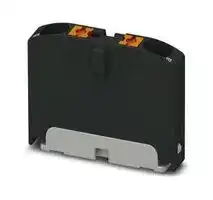 1028074: Panel Mount Barrier Terminal Block, Black, 24 A, 690 V, 2 Pole, 1, Push In, 12 AWG