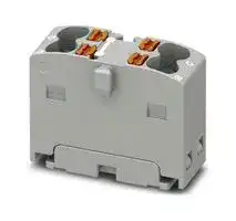 1046608: Panel Mount Barrier Terminal Block, 17.5 A, 450 V, 2 Pole, 1, Push In, 14 AWG