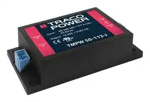 TMPW 50-112-J: AC/DC Enclosed Power Supply (PSU), 100 to 250VDC, ITE & Household, 1 Outputs, 50 W, 12 VDC, 4.167 A