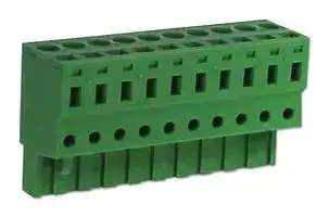 CSTB9208/10: Pluggable Terminal Block, 5.08 mm, 10 Ways, 24 AWG, 14 AWG, 2.5 mm², Clamp