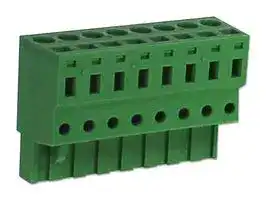 CSTB9208/8: Pluggable Terminal Block, 5.08 mm, 8 Ways, 24 AWG, 14 AWG, 2.5 mm², Clamp