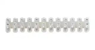 CS15NTPE: Panel Mount Barrier Terminal Block, 2 Row, 12 Ways, 12 mm, 15 A