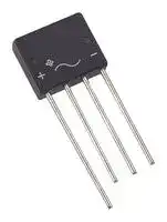 KBL02-E4/51: Bridge Rectifier, Single Phase, 200 V, 4 A, SIP, 4 Pins, 1.1 V