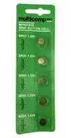 MP001839: Battery, 1.5 V, SR41, Silver Oxide, 43 mAh, Pressure Contact, 4