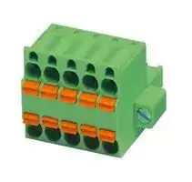 1962590: Pluggable Terminal Block, w/ Flange, 5.08 mm, 5 Ways, 2.5 mm², Push In