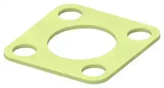 2424032-1: EMI Shielding Gasket, Conductive Sheet, Silver Plated Aluminium, 21.34mm L x 21.34mm W x 0.8mm D