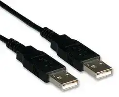 11.02.8918: USB Cable, Type A Plug to Type A Plug, 1.82 m, 6 ft, USB 2.0, Black