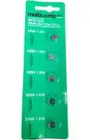 MP001846: Battery, 1.5 V, SR66, Silver Oxide, 20 mAh, Pressure Contact, 5