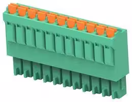 1-2842474-1: Pluggable Terminal Block, Green, 3.5 mm, 11 Ways, 24 AWG, 16 AWG, 1.3 mm², Push In