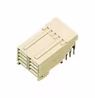 5536607-1: Connector, Z-PACK Future Bus+, 8 Contacts, 2 mm, Receptacle, Press Fit, 4 Rows
