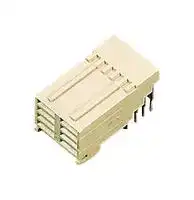 5536607-1: Connector, Z-PACK Future Bus+, 8 Contacts, 2 mm, Receptacle, Press Fit, 4 Rows
