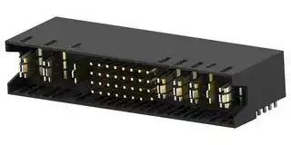 6450849-7: Connector, MULTI-BEAM XLE, 40 Contacts, Header, Press Fit, 4 Rows