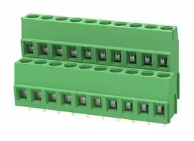 MP012030: Wire-To-Board Terminal Block, 5.08 mm, 20 Ways, 28 AWG, 12 AWG, 2.5 mm², Screw
