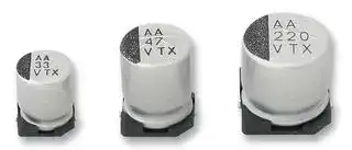 35TXV220M10X10.5: SMD Aluminium Electrolytic Capacitor, Radial Can - SMD, 220 µF, 35 V, 3 ohm, 2000 hours @ 125°C