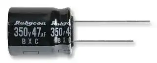 250BXC10MEFC10X16: Electrolytic Capacitor, Miniature, 10 µF, 250 V, ± 20%, Radial Leaded, 10000 hours @ 105°C, Polar