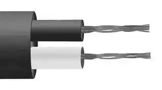 XS-751-D-100M — Thermocouple Cable, Type K, IEC, PFA Flat Pair, 7/0.2 mm, 100 m