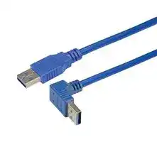 CA3A-90UA-2M: USB Cable, Type A Plug to 90° Type A Plug, 2 m, 6.6 ft, USB 3.0, Blue