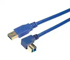 CA3A-90UB-03M: USB Cable, Type A Plug to 90° Type A Plug, 300 mm, 11.8 ", USB 3.0, Blue