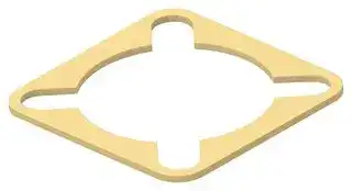 2427982-1: EMI Shielding Gasket, Conductive Sheet, Silver Plated Aluminium, 24.51mm L x 24.51mm W x 0.8mm D