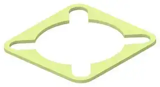 2427984-1: EMI Shielding Gasket, Conductive Sheet, Silver Plated Aluminium, 24.51mm L x 24.51mm W x 0.8mm D