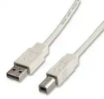 11.99.8819: USB Cable, Type A Plug to Type B Plug, 1.8 m, 5.9 ft, USB 2.0, White