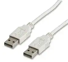 11.99.8919: USB Cable, Type A Plug to Type A Plug, 1.8 m, 5.9 ft, USB 2.0, White