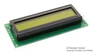MC11605A6WK-SPTLY-V2: Alphanumeric LCD, 16 x 1, 5V, English, Euro, Japanese, Transflective