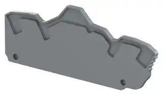 1SNK705912R0000: Accessory, Entrelec ZK2.5-4P, ZK4-4P & ZK4-PE-4P Terminal Blocks, End Section, SNK Series