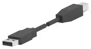 1487596-2: USB Cable, Type A Plug to Type B Plug, 1.5 m, 4.92 ft, USB 2.0, Black