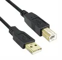 3021019-16: USB CABLE, 2.0 TYPE A-B PLUG, 16FT