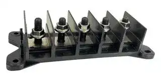 FHZ415: Fuse Holder, Automotive Blade, Bolt Down, 400A, 80VDC, 5 Fuses